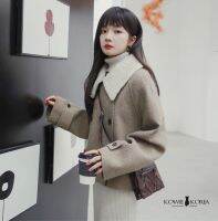 Kowie Coats ( 2012 ) Mocha โค้ทสั้นสีกาแฟแต่งเฟอร์ price 1690฿ พร้อมส่ง