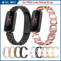 สำหรับ Fitbit Luxe สายนาฬิกาโลหะสายรัดข้อมือสแตนเลสสตีล