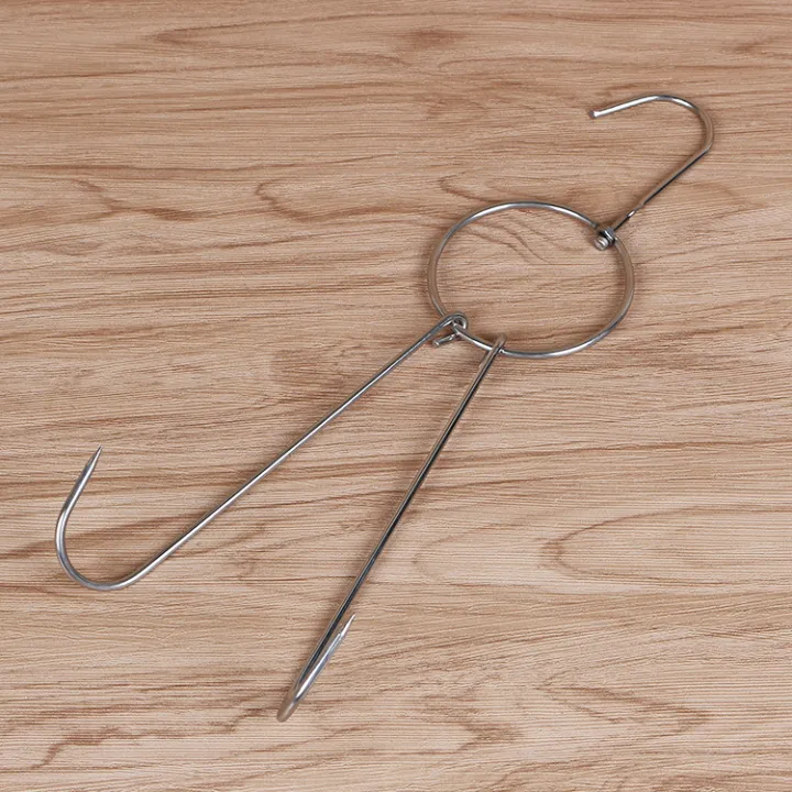 Stainless steel roasted meat ring and enlarged circle hook roast duck