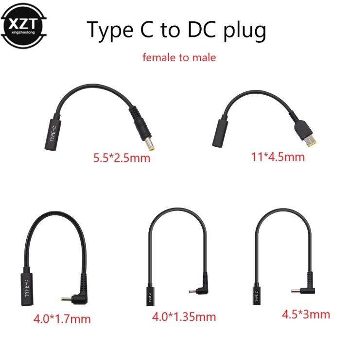 Usb 3 1 Type C Female To Square 5 5x2 5 4 0 1 35 1 7 4 5 3 0 Mm Jack Dc Pin Plug For Asus Dell