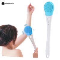 Electric Bath Brush Silicone Double-sided Handheld Household Waterproof Massage Body Brush Long Handle Back Rubbing Artifact