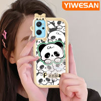 YIWESAN เคสสำหรับ Realme 9i,เคส A96 A76 A36 OPPO เคส K10การ์ตูนแพนด้าสีสันสดใสกล้องมอนสเตอร์ตัวน้อยกันกระแทกแบบใสนิ่มสำหรับเลนส์เคสมือถือเรียบง่ายฝาครอบป้องกันซิลิโคนความคิดสร้างสรรค์โปร่งใสปลอก