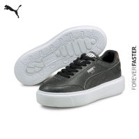 PUMA EVOLUTION - รองเท้ากีฬาผู้หญิง Oslo Maja Cracked สีดำ - FTW - 38224301