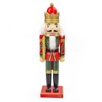 Nutcracker Crafts 35cmNutcracker Statue For Desktop Collectible Christmas Decorations For Dormitory Window Tabletop Shelf Living Room amiable