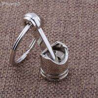 Car Engine Piston Style Keychain Key Ring Creative Metal Piston Model Keyring Keyfob Key Pendant KeyChain decor Car Accessories