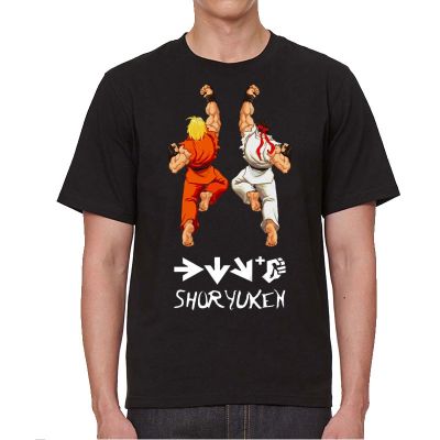 ใหม่แฟชั่น homme tshirt ผู้ชายฤดูร้อน unisex tshirt Street Fighter II ผู้หญิง Tops Street เสื้อผ้า camiseta