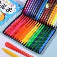 Bộ bút màu 24 chiếc cho bé tập vẽ Bộ 24 bút màu sáp hữu cơ an toàn cho bé