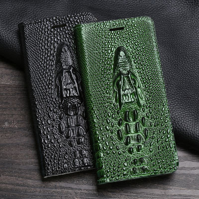 Flip cover Crocodile Genuine Leather phone case for 12 Pro max 13mini XR X 8 plus 11pro Card Magnetic чехол на айфон xr