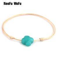 NeeFuWoFu Easter Color Natural Stone Bracelets Bohemia Madera Pulseira Estrela De Cinco Pontas adjustable Bracelet Perles 【hot】yde863