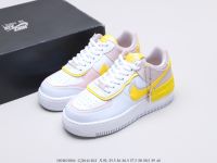 รุ่นN แอร์ Focre 1 Shadow - Yellow SIZE:36-40(EU) รองเท้าผ้าใบ  รองเท้าลำลอง รองเท้าผ้าใบแฟชั่น (จัดส่งพร้อมกล่องครบเซต)