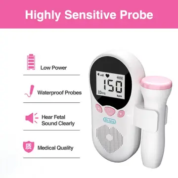 Medical Fetal Doppler Ultrasound Baby Heartbeat Vascular Pocket Prenatal  Detector Home Pregnant Heart Rate Monitor 2.0MHz - AliExpress