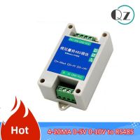 Analog quantity acquisition module 4-20mA 5V 10V to RS485 Modbus transmitter AD conversion analog output RS485 signal converter