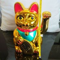 Lucky Cat แมวกวักนำโชค ตุ๊กตาแมวกวักแบบใส่ถ่าน ขนาดจัมโบ้ แมวกวักเรียกทรัพย์ แมวกวักเรียกลูกค้า