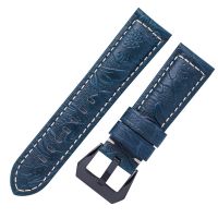 ▶★◀ Suitable for genuine leather watch strap Retro embossed cowhide watch strap 2022m Suitable for Panerai Apple Huawei high-end printed watch strap