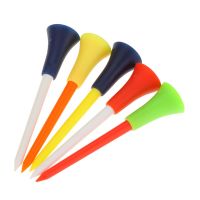 Picha 50ชิ้น/ถุง MULTI COLOR Plastic Golf Tees 83mm ทนทานเบาะยางด้านบน Golf TEE