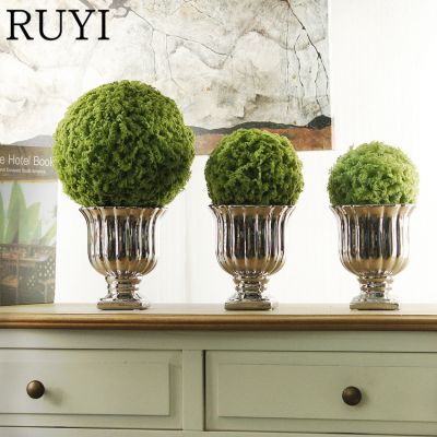 [AYIQ Flower Shop] ดอกไม้ประดิษฐ์ใหม่คุณภาพสูงพืชสีเขียวจำลองสำหรับงานแต่งงานงานปาร์ตี้ในโรงแรม