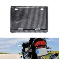 Universal License Plate Frame Real Carbon Fiber Holder License Plate Protector Cover For Motorcycle Modification Accessories