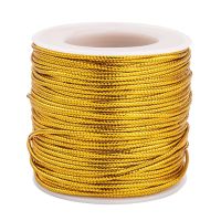 【YD】 100m/roll 1mm Jewelry Braided Thread Metallic Cords Threads for String making Crafts Accessories