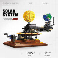 ใหม่ Galaxy Solar System Earth Moon Sun Orrery รุ่น WORLD DIY Idea Building Blocks อิฐของเล่นเด็กของขวัญ71004