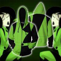 ชุดอนิเมะ Shego เสื้อฮู้ดดี้กันหนาวเสื้อผ้า Zentai ซูเปอร์วายร้าย Shego Unisex เสื้อแจ็คเก็ตเสื้อฮู้ดสตรี