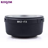 วงแหวนอะแดปเตอร์เลนส์ M42อะแดปเตอร์เลนส์เลนส์มือหมุน M42เลนส์ M42-FX M 42สำหรับวงแหวนอะแดปเตอร์กล้องติดตั้ง Fujifilm X