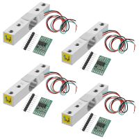 Digital Load Cell Weight Sensor-4 Sets 1KG Load Cell HX711 AD Weighit Amplifier Module Pressure Sensor Cell Amplifier