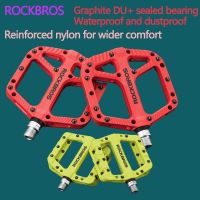 【LZ】△▩  Rockbros bicicleta ultra-leve rolamento pedal compósito de alta velocidade de náilon   grafite du pedal de equitação é mais lubrificado