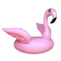 ห่วงยางฟลามิงโก้มีปีก สีชมพู Inflatable Pink Flamingo With Flying Wing Float By Float Me Summer