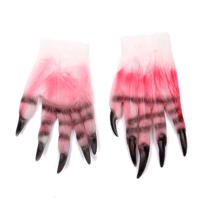 boyroom-ถุงมือกรงเล็บฮาโลวีน-ถุงมือผีดิบเลือดถุงมือเอเลี่ยนเครื่องประดับคอสตูมกรงเล็บมนุษย์หมาป่าใหม่2023
