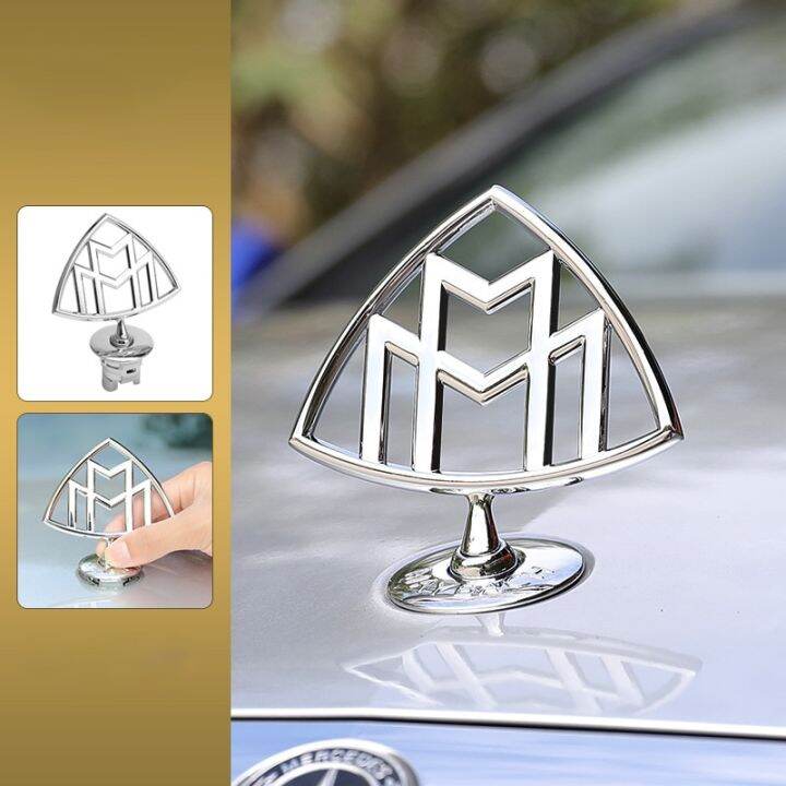 3D Standing Metal Emblem Car Hood Logo Head Stickers Front Badge For