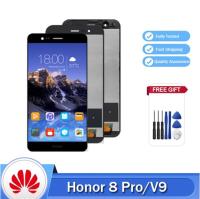 Original 5.7 "สำหรับ Huawei Honor 8 Pro จอแสดงผล LCD หน้าจอสัมผัสพร้อมกรอบ Digitizer Assembly สำหรับ Honor V9 LCD DUK-L09 DUK-AL20