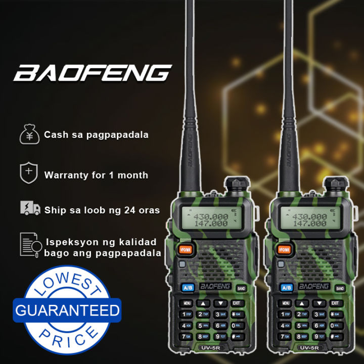 Baofeng Uv 5r Two Way Radio 5w 128ch Portable Walkie Talkie Dual Band Uhfvhf Radio 5km Long