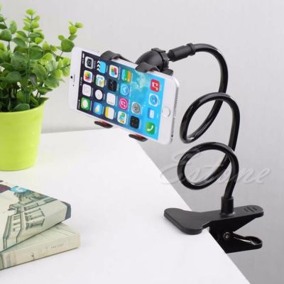 ：“{—— 1 PC Black Universal Lazy Bed Desktop Stand Mount Car Holder For Cell Phone Long Arm New