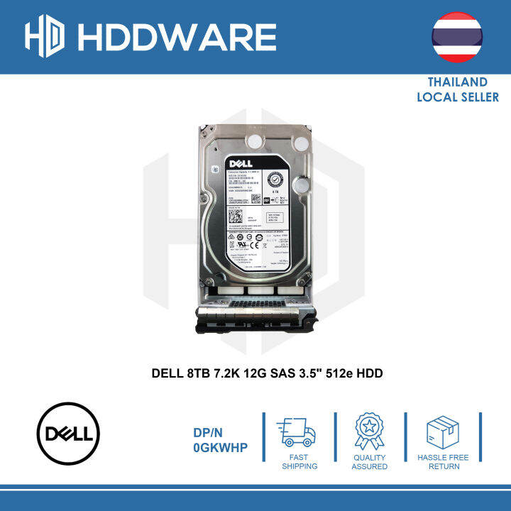 Dell KRDKK 8TB 12G 7.2 RPM 512e SAS Hard disk drive main image 1