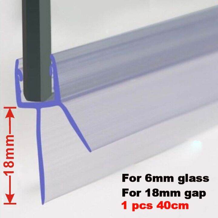Shower Screen Seal Strip PVC Glass Door Bottom Weatherstrip 46mm