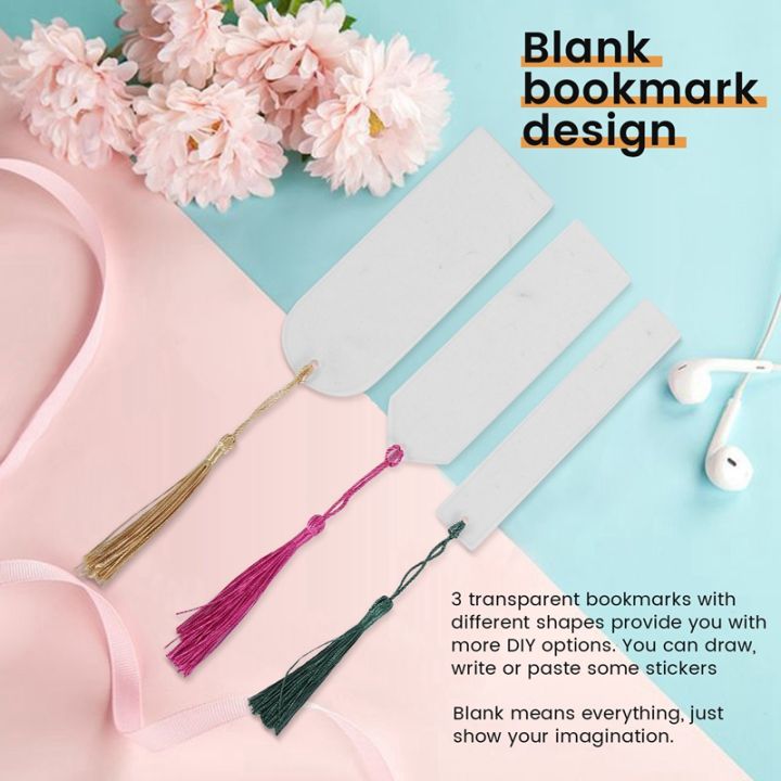 30pcs-diy-acrylic-bookmark-blank-transparent-bookmark-bookmark-set-for-notebook-party-decors