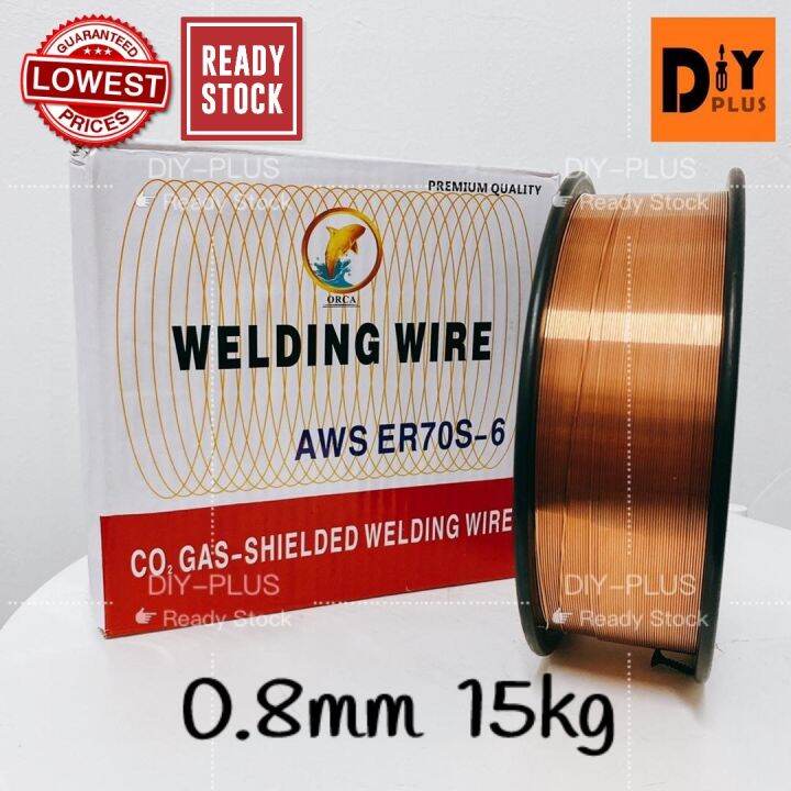 MIG Wire 0.8mm / 1.0mm CO2 Gas Welding Wire 15kg *READY STOCK* Lazada