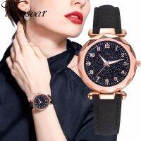 Hot Sale Women Leather Starry Sky Luminous Watch Luxury Ladies Quartz Watches