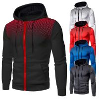 [Qinqin clothing]Mens Hoodie Zip Up Hoodie Sweatshirt Graphic Zipper Pocket Polka Pot Print Sports Outdoor Casual Daily Hoodies Slim Sweatshirts