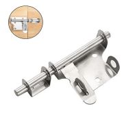 【LZ】 4 Inch Door Latches F Type Stainless Steel Universal Home Hardware Gate Safety Door Lock for Wooden Doors