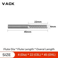 VACK 3.175Mm ก้านคาร์ไบด์ปลายสว่านทังสเตนเราเตอร์เครื่องตัดมิลลิ่งเครื่องแกะสลัก Cnc 4Mm 6Mm 8Mm 10Mm 12Mm