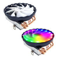 SNOWMAN 120mm CPU Cooler Silent Radiator 4 Heatpipes 3Pin 130W Desktop PC พัดลมระบายความร้อนคอมพิวเตอร์สำหรับ Intel LGA 2011/1200/1150-kxodc9393