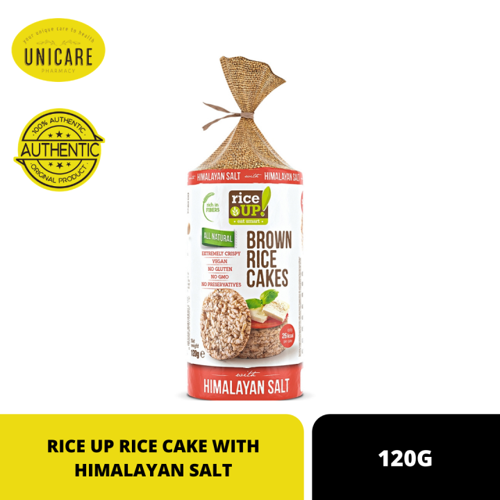 RICE UP RICE CAKE WITH HIMALAYAN SALT 120G Lazada