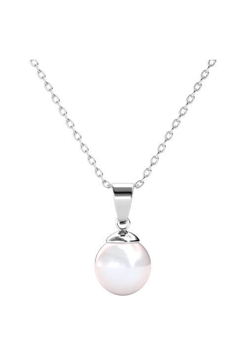 White gold store pearl pendant