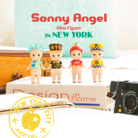 Sonny Angel ใหม่ยอร์คตุ๊กตาอนุสาวรีย์เทพีเสรีภาพรถแท็กซี่สีเหลืองแอปเปิ้ลลูกใหญ่กล่องทึบของเล่นสำหรับเด็กหุ่นตุ๊กตาต่อสู้น่ารักสำหรับเด็กหญิงเด็กชาย