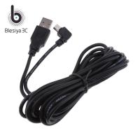 Blesiya USB ขนาดเล็ก2A 5V ทนทานสายชาร์จหัวขวา90องศาสำหรับการชาร์จ DVR GPS