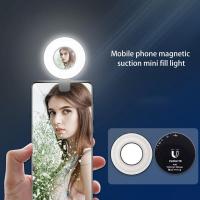 ชาร์จ USB LED S Elfie แหวนแสงแบบพกพาศัพท์มือถือเลนส์ LED S Elfie โคมไฟแหวนสำหรับ สำหรับ S Amsung สำหรับ Xiaomi สำหรับหัวเว่ย