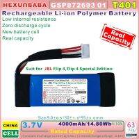 [T401] 3.7โวลต์4000มิลลิเมอร์ Li-Ion สำหรับ JBL Flip3 Flip4,Flip 3 4รุ่นพิเศษลำโพงสีเทา; GSP872693 01