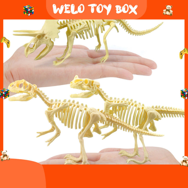 diy-ไดโนเสาร์โครงกระดูกรุ่นของเล่นไดโนเสาร์อาคารบล็อกเครื่องประดับ3d-ประกอบของเล่นเพื่อการศึกษาสำหรับเด็ก