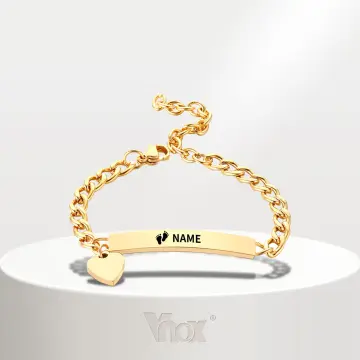 Nameplate on sale bracelet baby